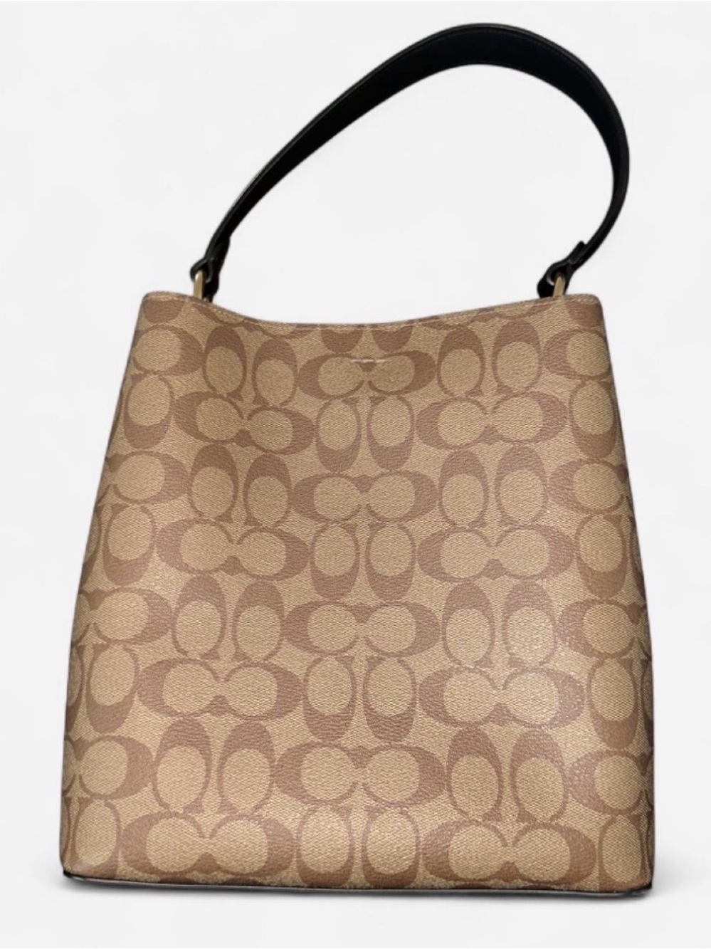 Coach Tan Signature Canvas Tote with Matching Wallet - Picture 4 of 9